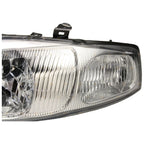 LH+RH Headlights (2) for Mitsubishi CE Lancer Mirage Coupe Hatch (1998-2004)