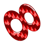Carbon Red Door Wall Window Badge Emblem Decals Stickers #8 for