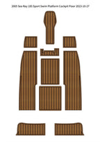 EVA Foam Teak Flooring Cockpit Pads for Sea Ray 185 Sport (2005)