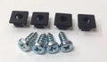 License Plate Screws Zinc Plated Standard for Car Truck SUV (4-Pack)