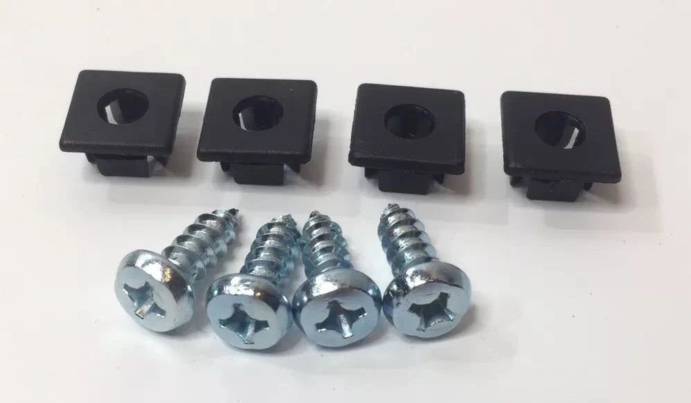 License Plate Screws Zinc Plated Standard for Car Truck SUV (4-Pack)