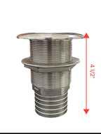 Marine Stainless Steel Thru-Hull Scupper for Attwood 66555-1 (OEM)