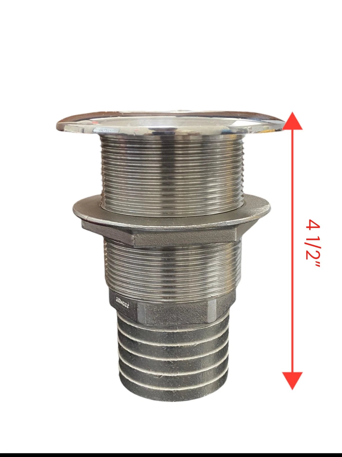 Marine Stainless Steel Thru-Hull Scupper for Attwood 66555-1 (OEM)