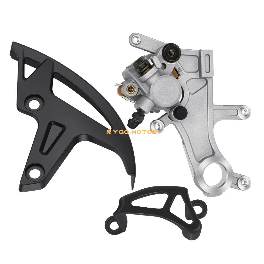 Rear Brake Caliper & Cover Guard Kit for Honda CRF450R CRF450X CRF450RX (2002–2023)