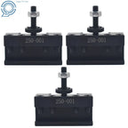 Set of 3 OXA Wedge Type Tool Post 250-000, 250-001 for Mini Lathe 8"