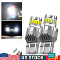 2X 7443 7440 LED White Tail Brake Stop Light Bulbs for CANBUS Vehicles