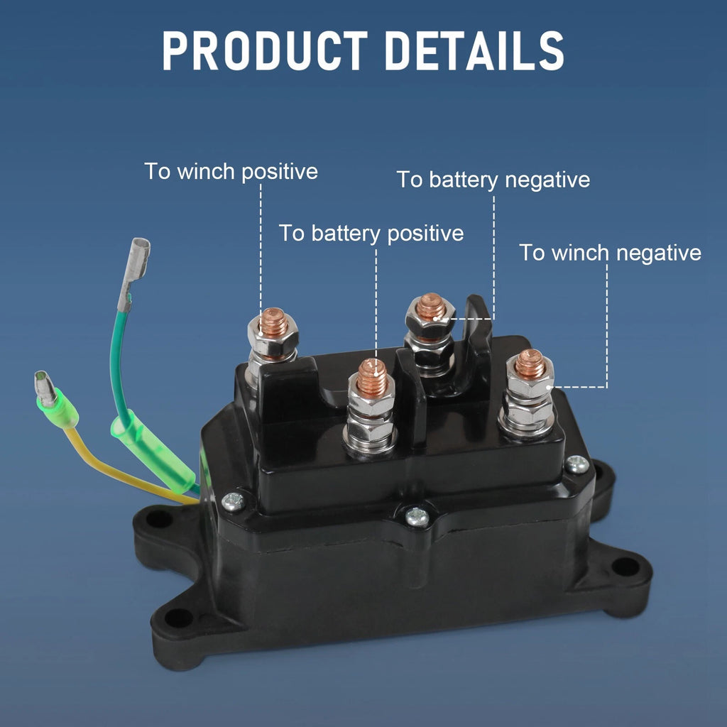 Winch Contactor Solenoid Relay Switch for ATV (Universal Fit)