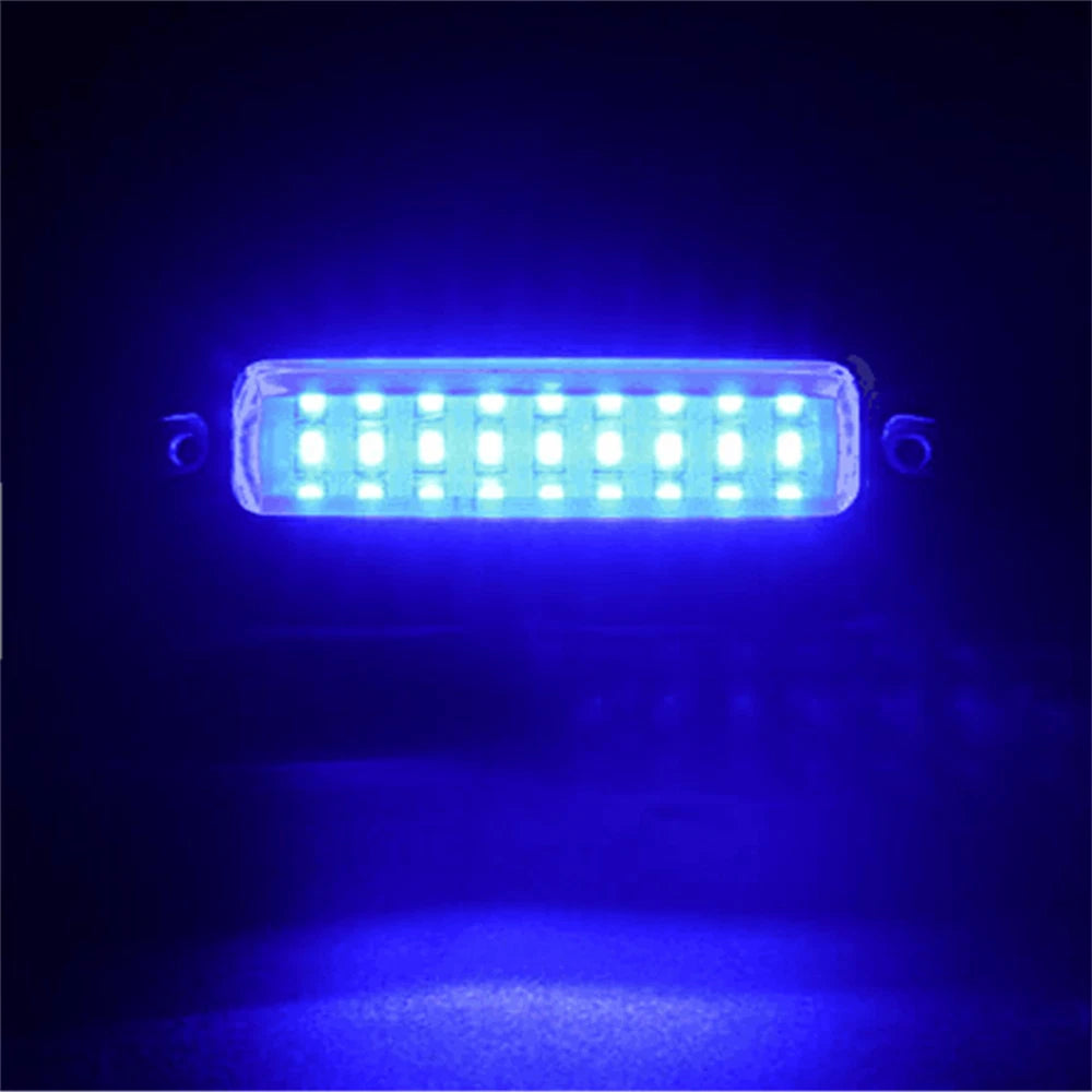 2X LED Underwater Boat Transom Lights for Marine Pontoon