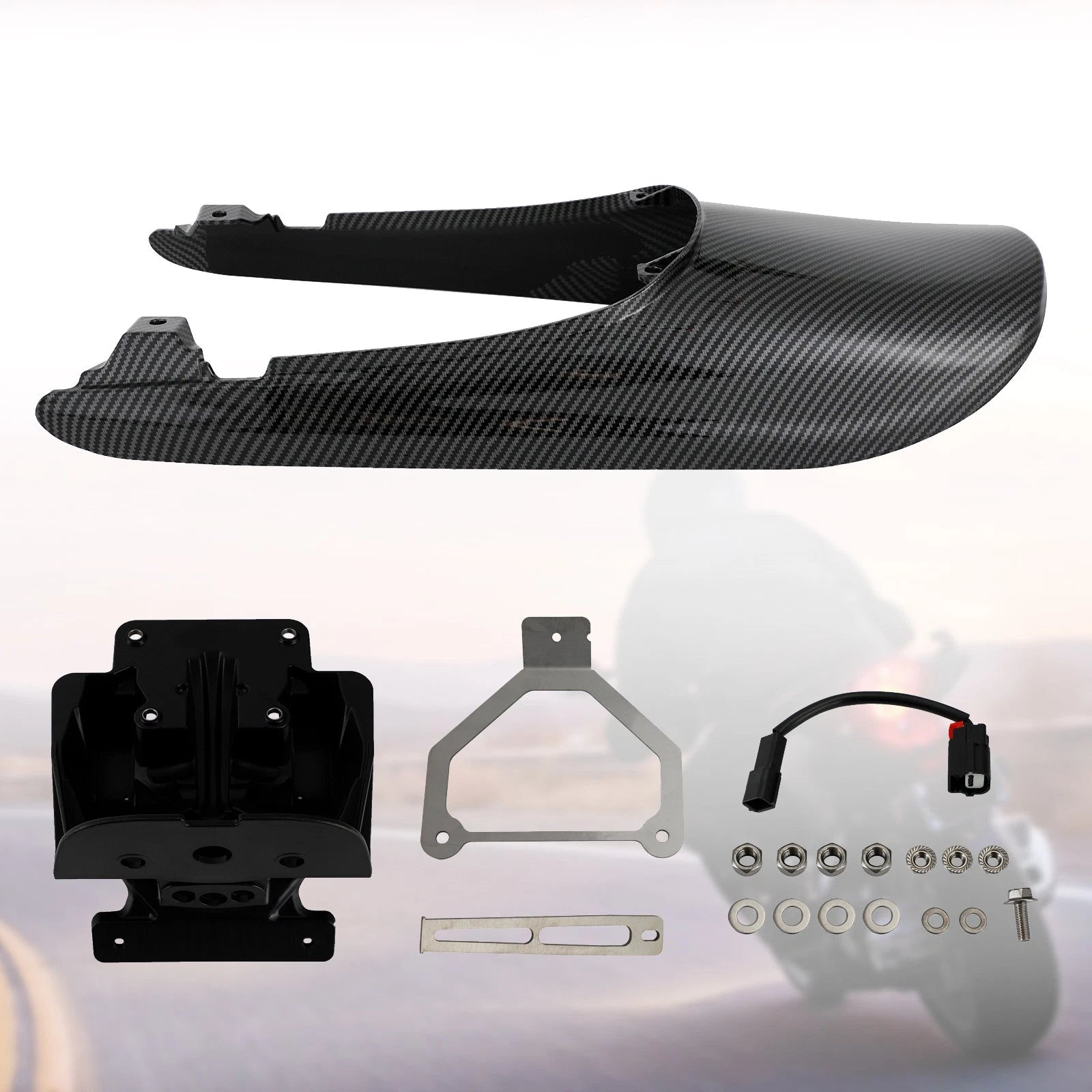 Tail Cowl Fairing + License Plate Bracket for Kawasaki Z900RS (2018–2022)