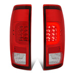 Red LED C-Bar Tail Brake Light Reverse Lamp for Ford Super Duty F150 (1999–2007)