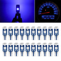 20pcs T5 Blue 3030 LED Bulbs for Speedometer Gauge Cluster (Universal)