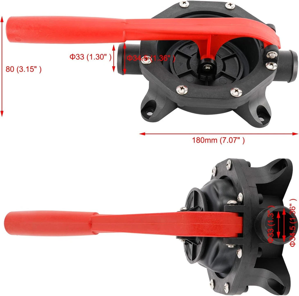 Manual Bilge Waste Water Transfer Pump for Boats (720 GPH)