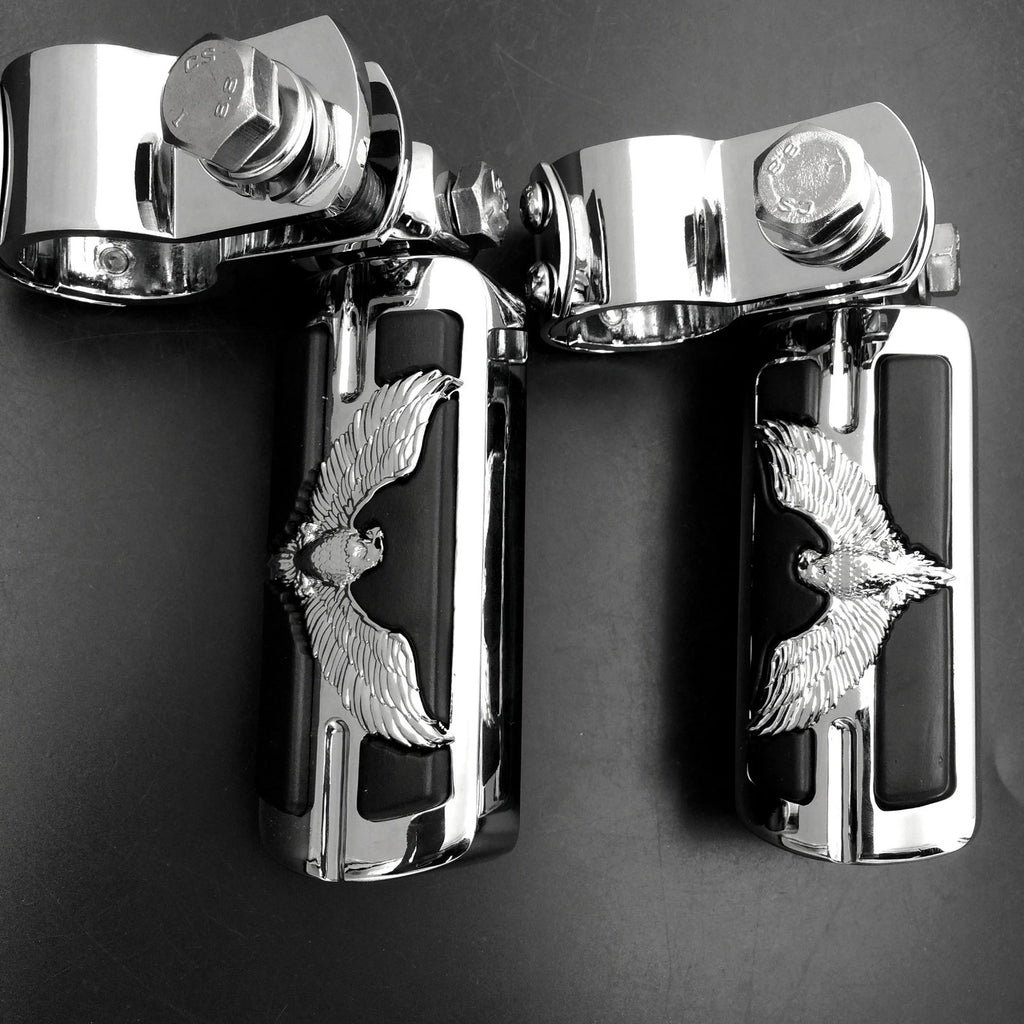 Foot Peg Clamp for Harley Sportster (1", 1-1/4", Chrome)
