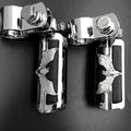 Foot Peg Clamp for Harley Sportster (1", 1-1/4", Chrome)