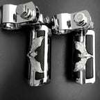 Foot Peg Clamp for Harley Sportster (1", 1-1/4", Chrome)