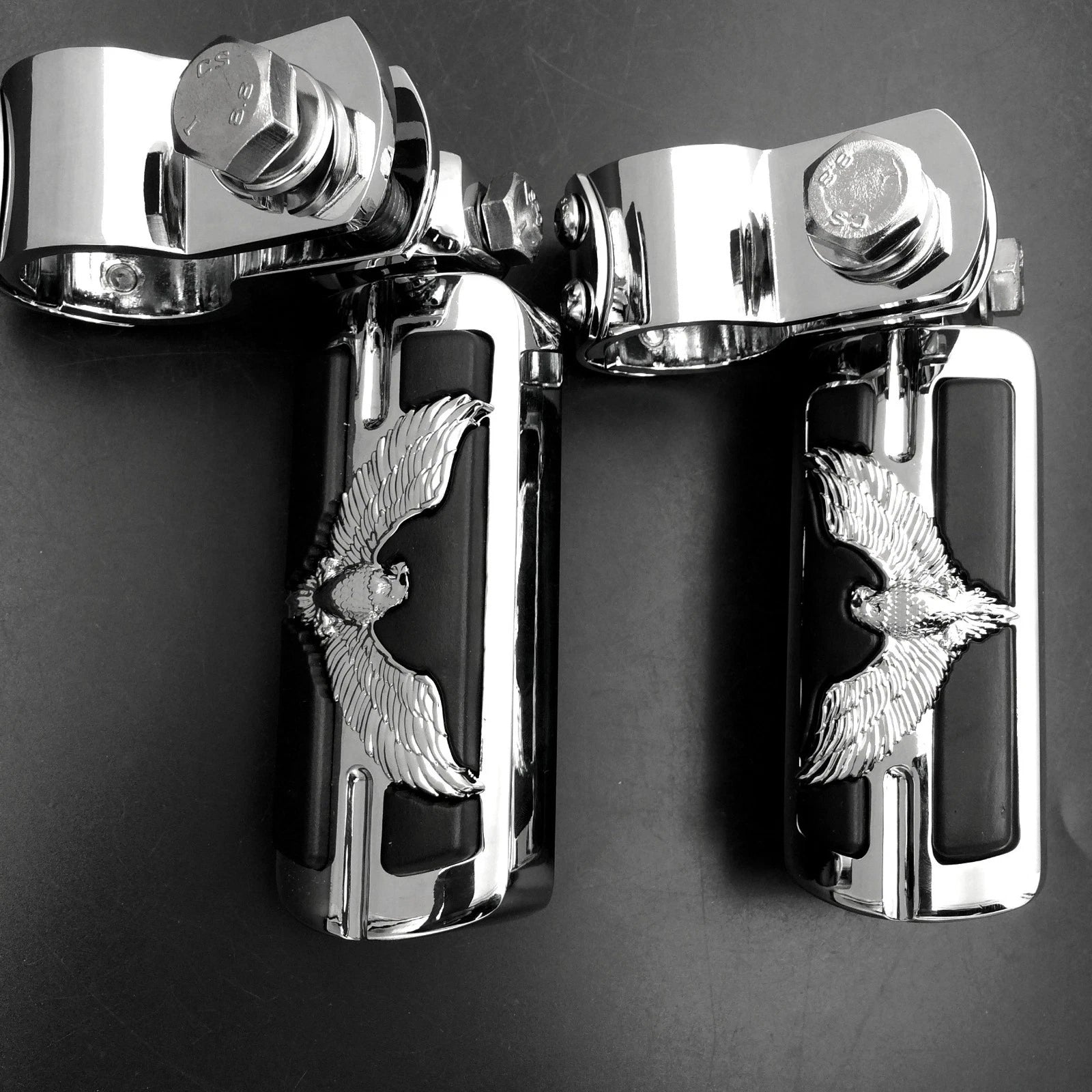 Foot Peg Clamp for Harley Sportster (1", 1-1/4", Chrome)