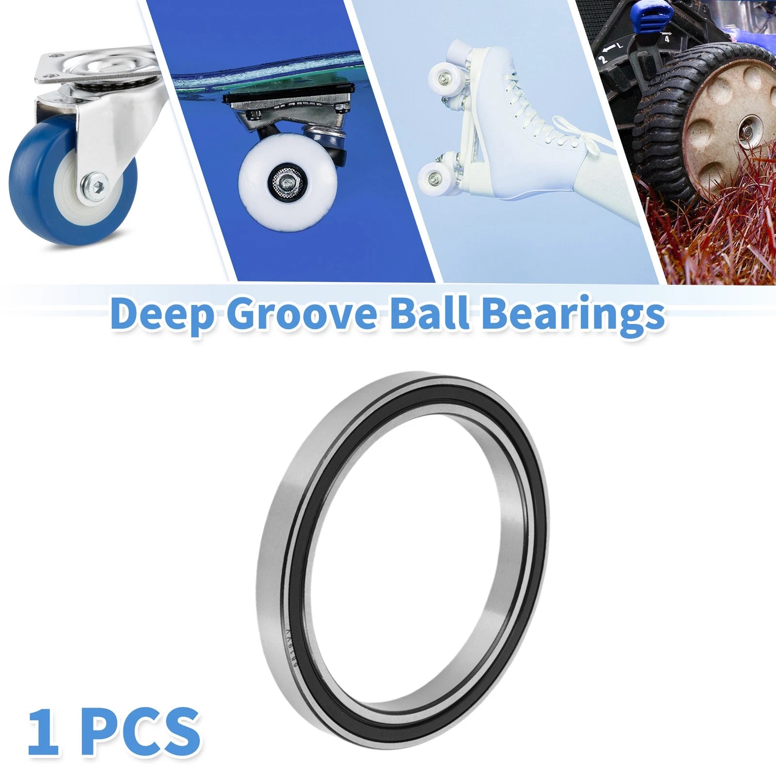 Deep Groove Ball Bearing 6819VV for Scooter Skateboard Wheel (95x120x13mm)