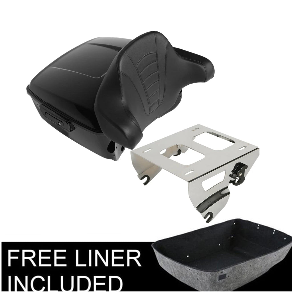Trunk Pad for Harley Touring (2014–2023) - Solo Mount Rack, Black