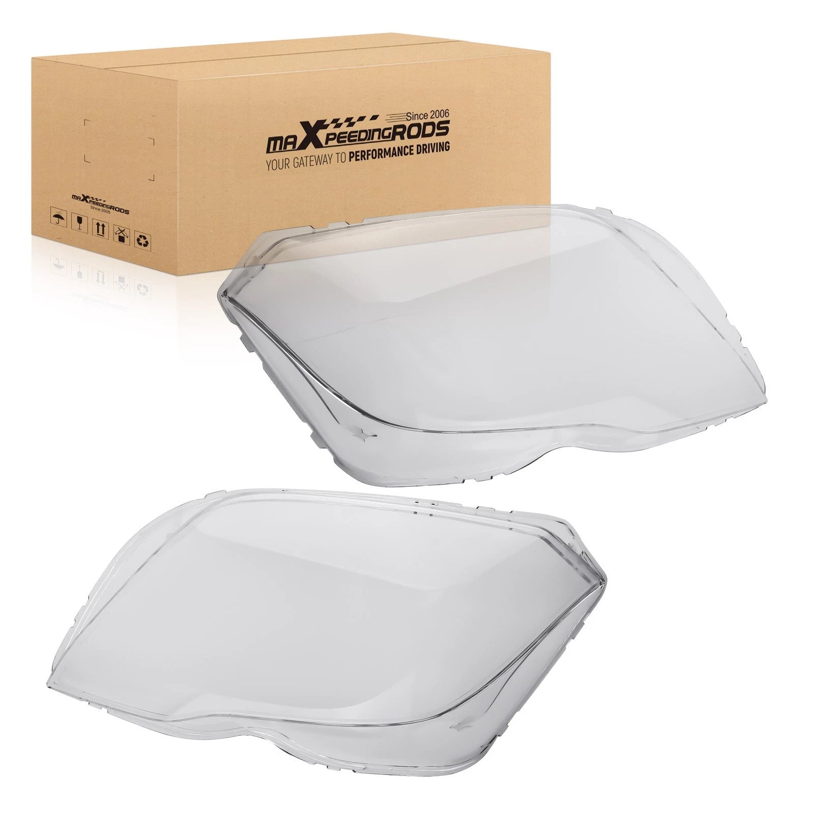 Clear Front Headlight Lens Cover for Mercedes-Benz GLK300 GLK350 (2013–2015)