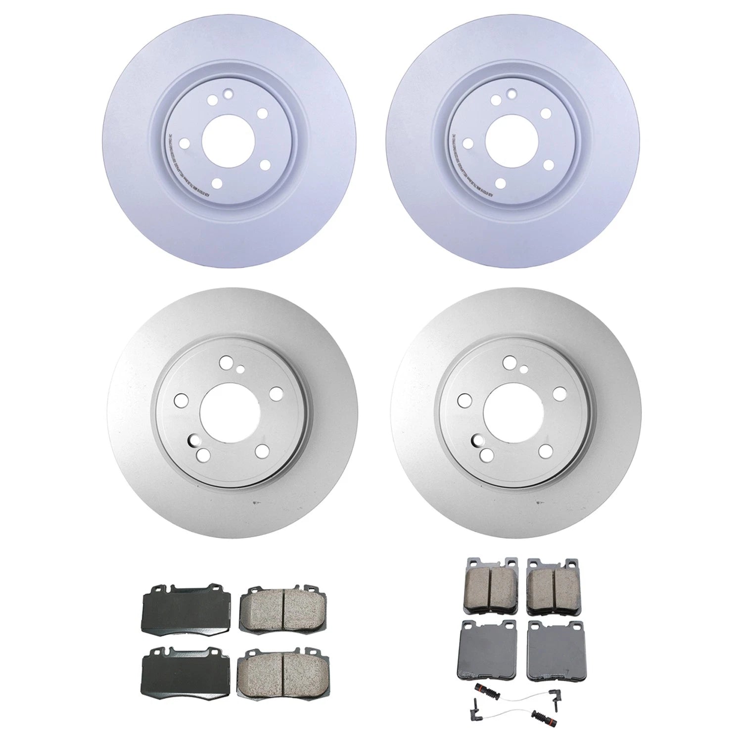 Hella Brake Pad Kit & Rotor for Mercedes R129 SL500 SL600 (1990–2002)