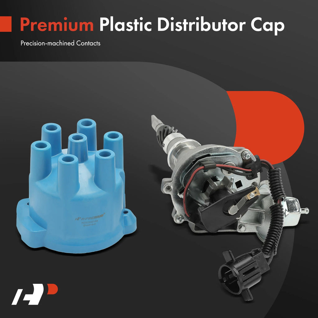 Ignition Distributor with Cap & Rotor for Jeep Wrangler Cherokee (1987-1990)
