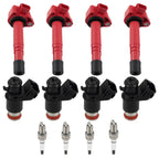 4X Fuel Injectors & Ignition Coils for Honda Civic 1.7L (2001–2005)