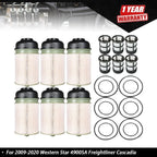 6X Fuel Filter for Western Star 4900SA, Freightliner Cascadia