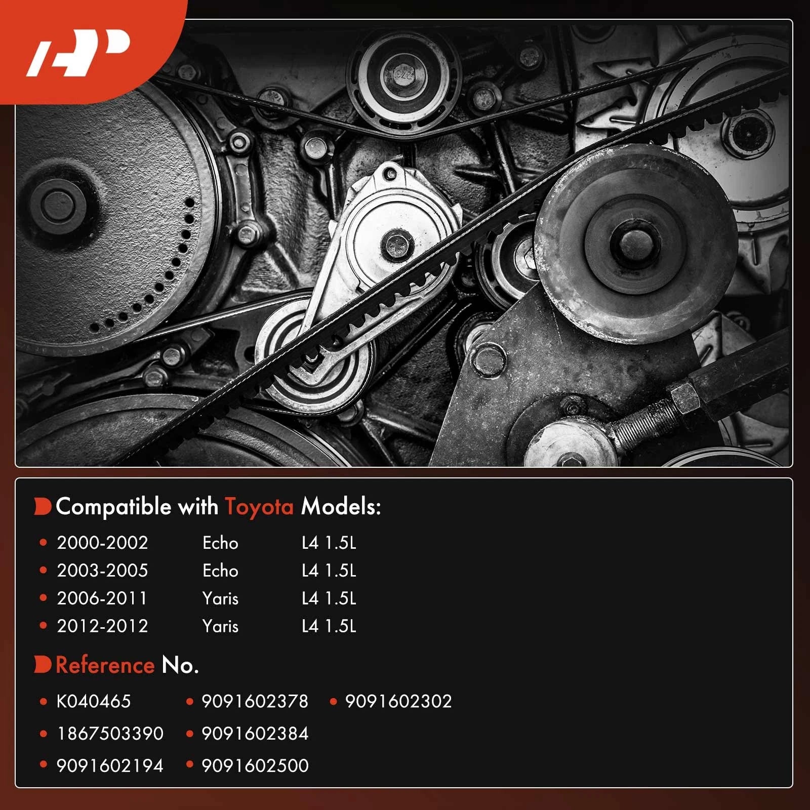 Serpentine Belt for Toyota Yaris (2006-2012)