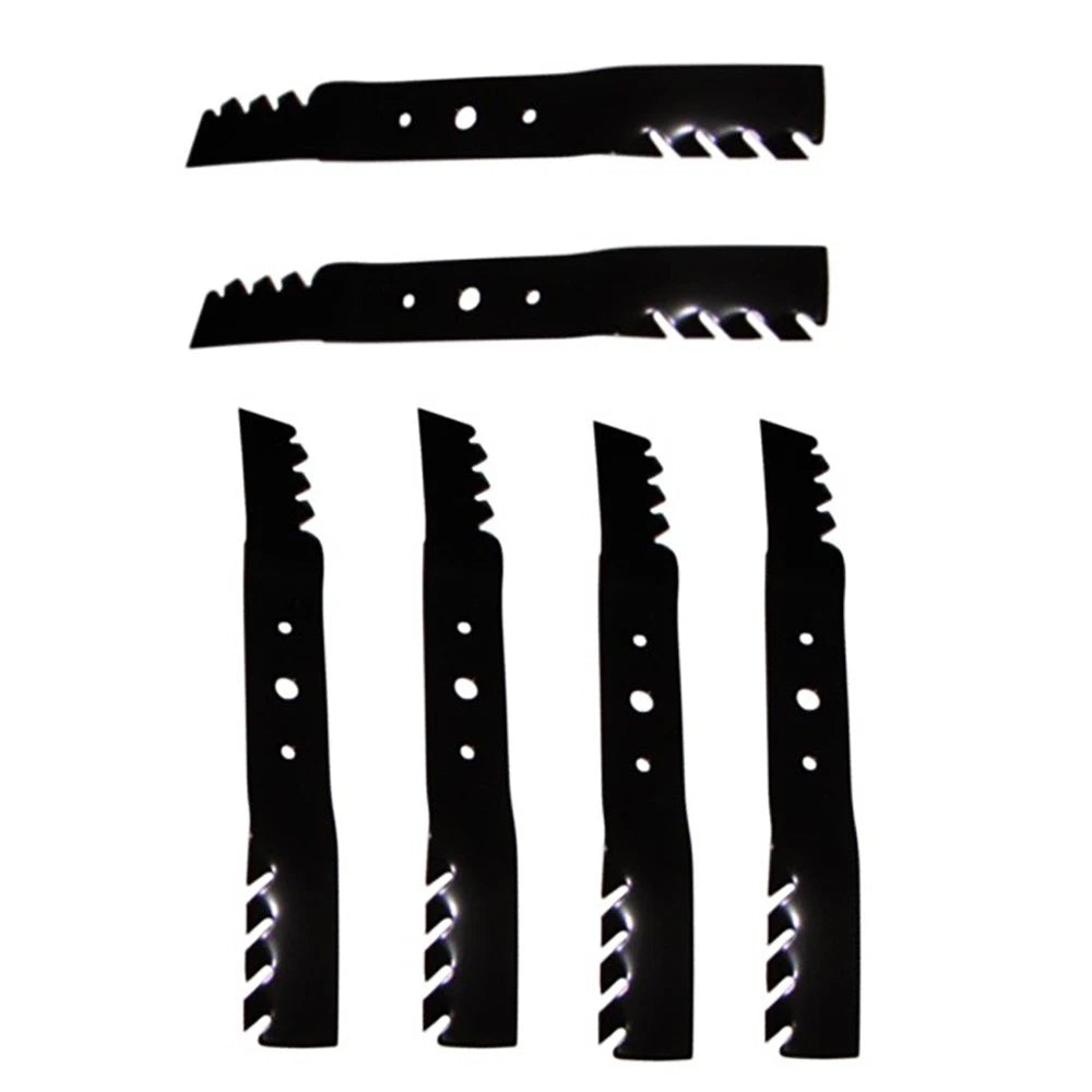 Set of 6 Toothed Mulching Blades 362-460 for John Deere SRX895