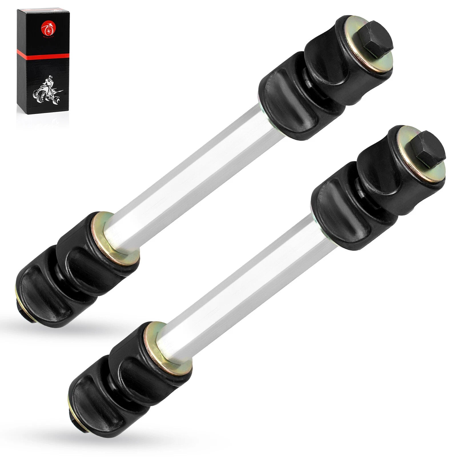2 Rear Stabilizer Linkage Rod Shaft Kit for Polaris Ranger 500 (2005–2009)