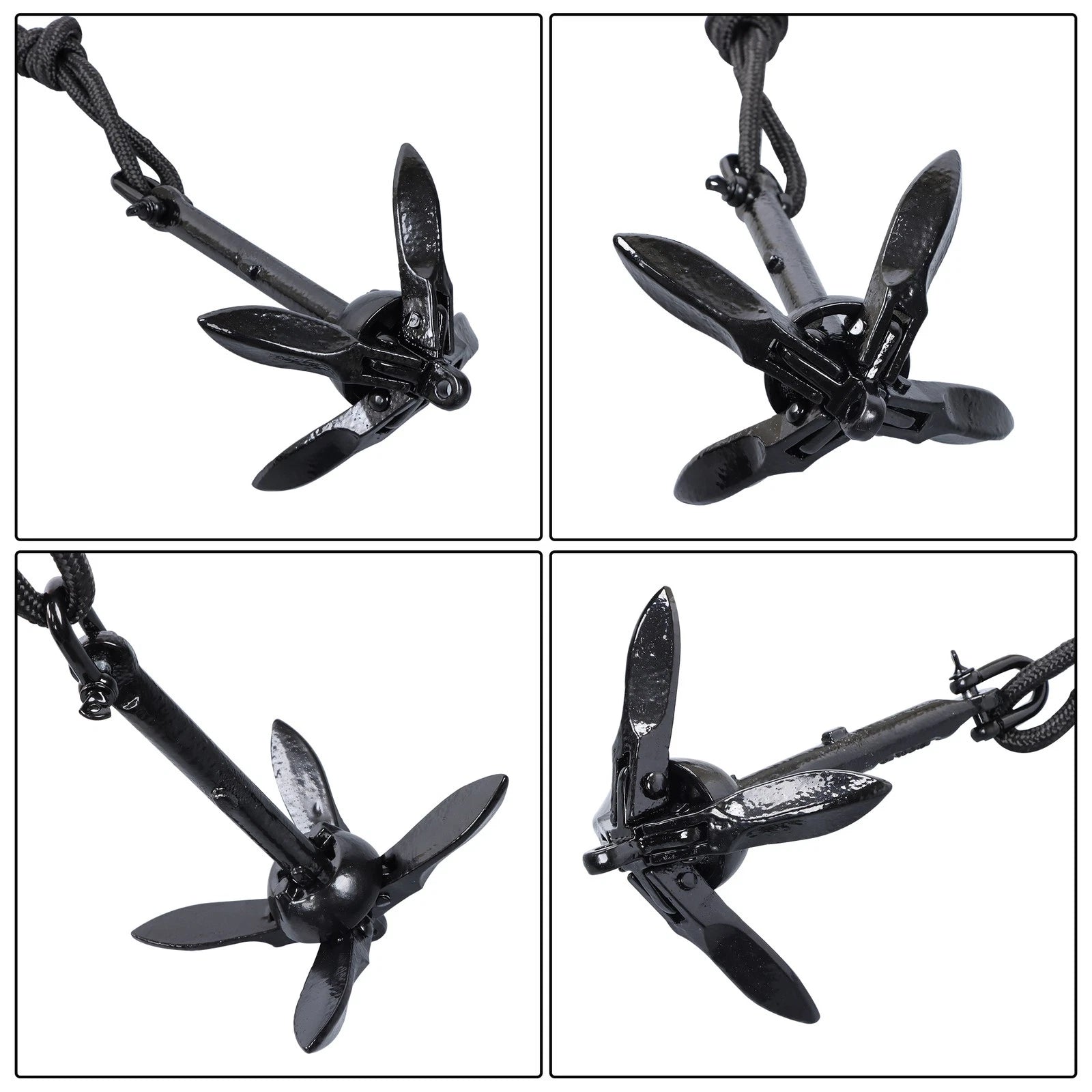 Set of 2 Folding Kayak Anchors for Marine Use (0.7KG)