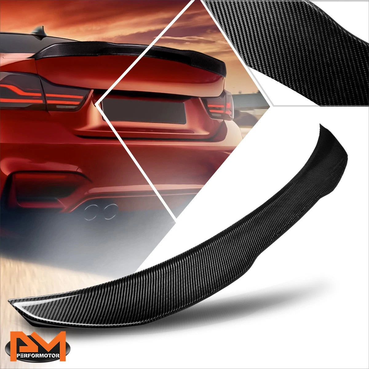 Carbon Fiber PSM-Style Rear Trunk Lid Spoiler for BMW M4 F82 (2015–2020)