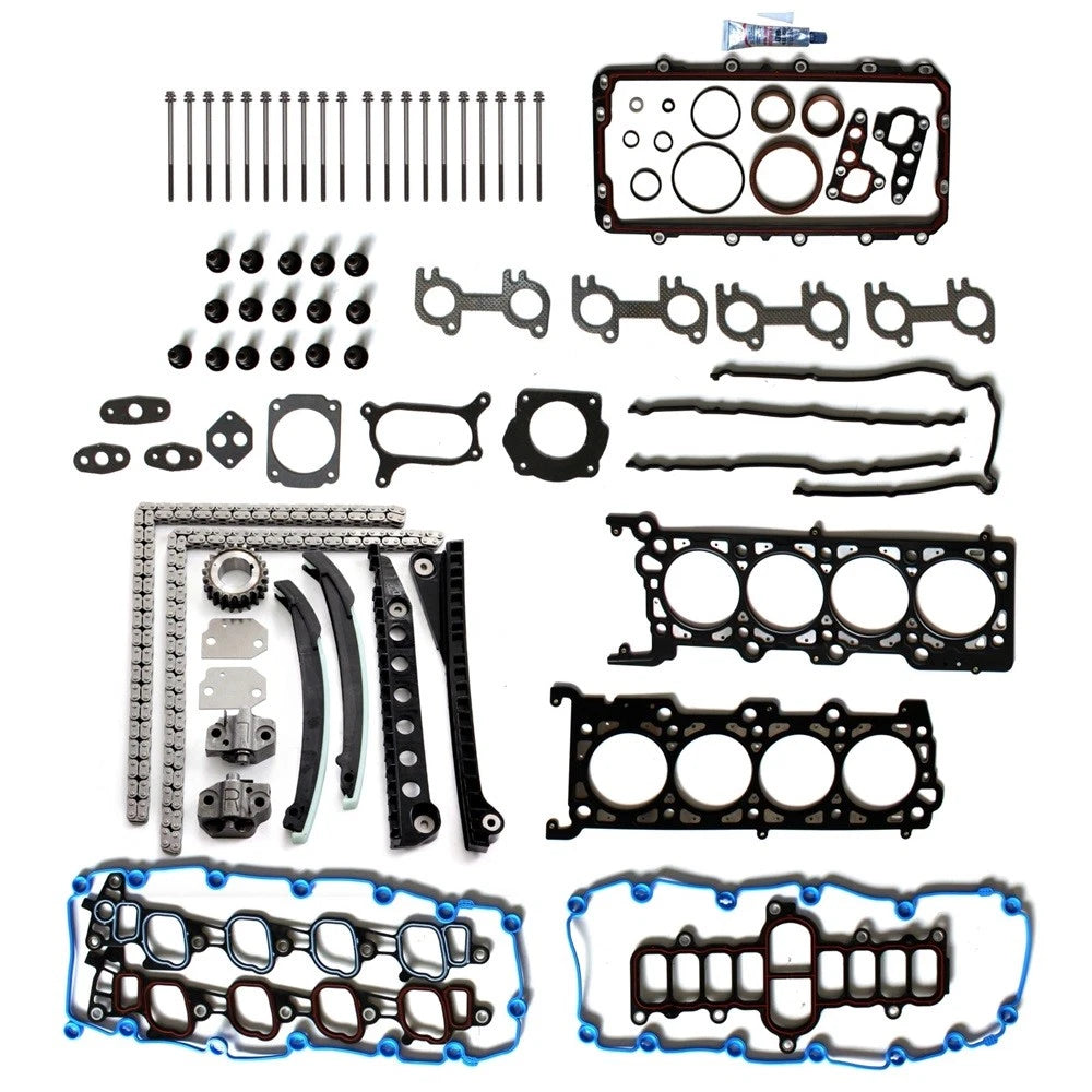 Full Gasket Set Timing Chain Kit Head Bolts for Ford Expedition (1999)