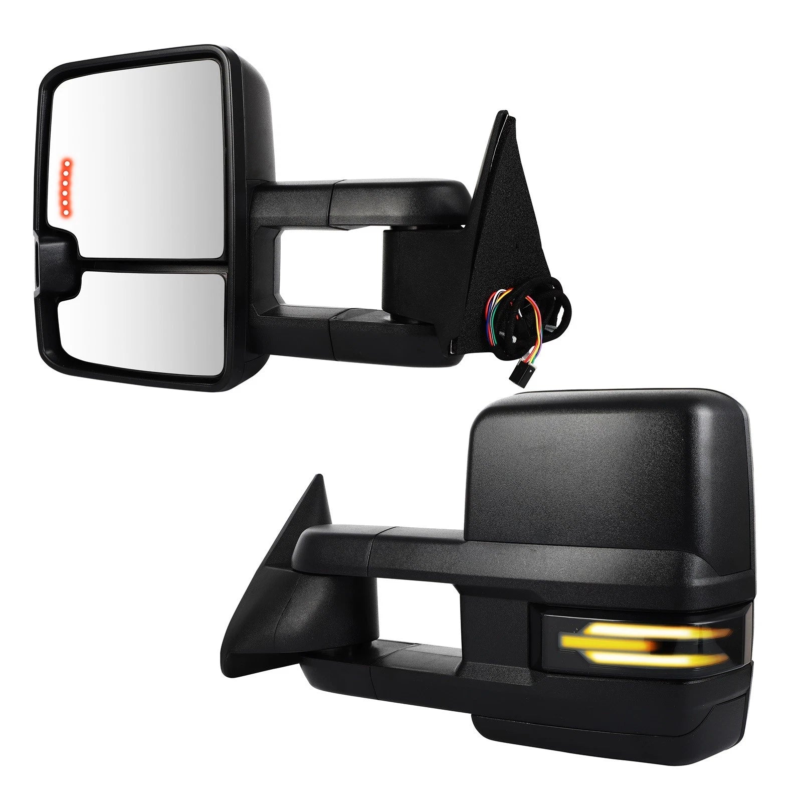 Tow Mirrors for Chevy Silverado Sierra (1988–1998) Power Heated LED