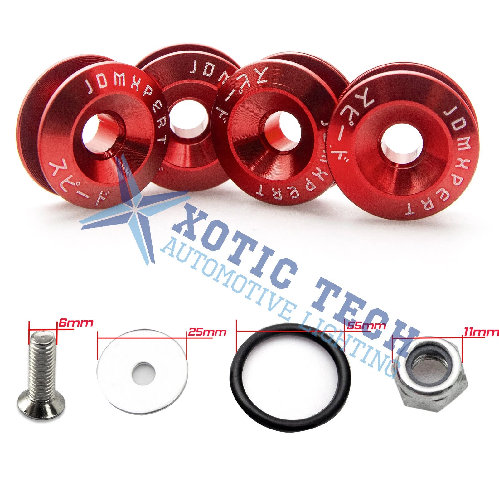 JDM Quick-Release Fastener Bumper Trim Kit for Honda Civic (2006-2011)