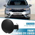 Front Bumper Tow Hook Cover 71104-T5H-H00 for Honda Fit Jazz (2014–2017) Black
