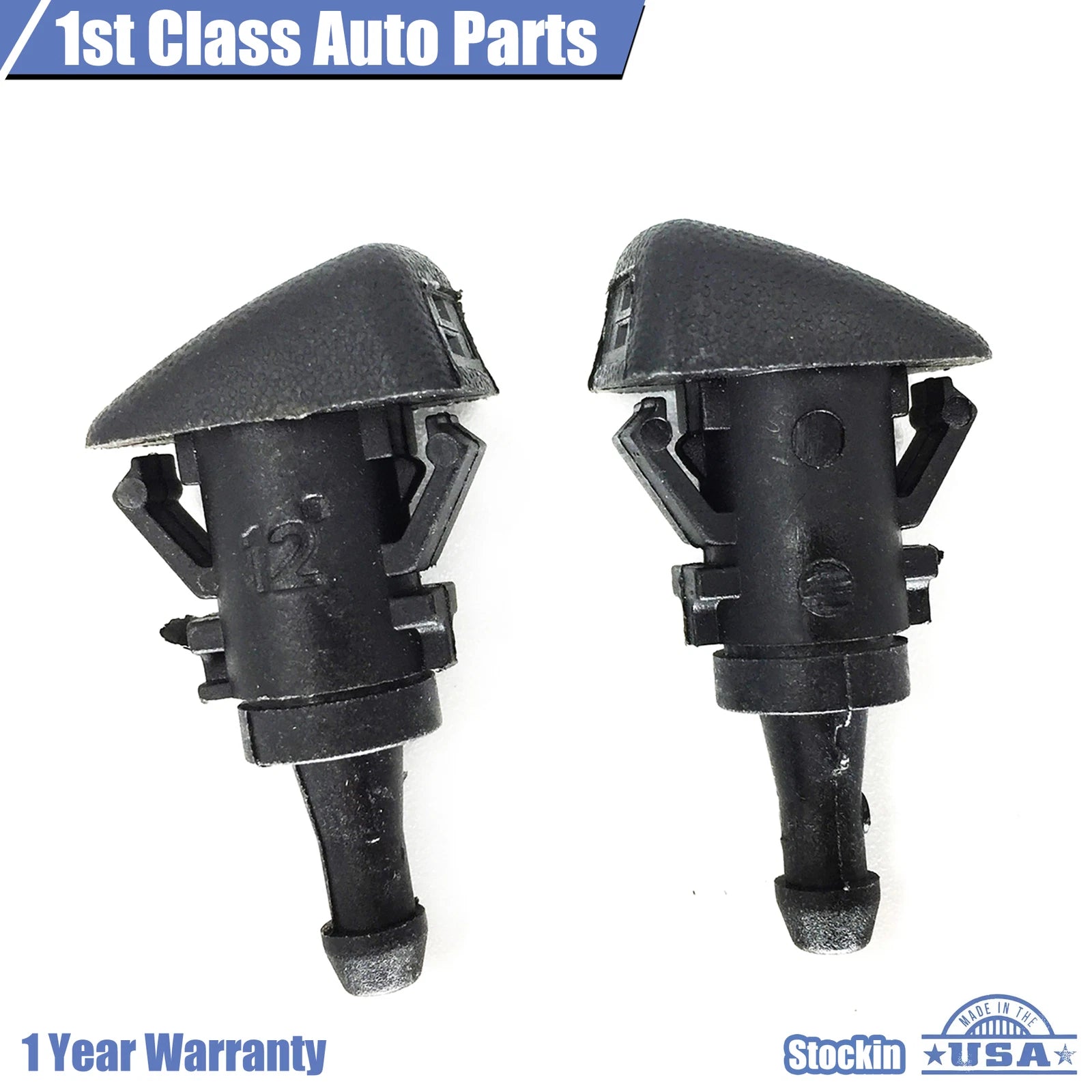 Set of 2 Windshield Washer Nozzles for Dodge Ram, Charger, Magnum
