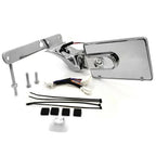 Chrome Skull License Plate Bracket w/ LED for Harley Forty Eight XL1200X (2010–2023)