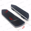 Set of 2 Black CNC Front Rider Floorboards for Harley Touring Softail (1984–2015)