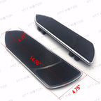 Set of 2 Black CNC Front Rider Floorboards for Harley Touring Softail (1984–2015)