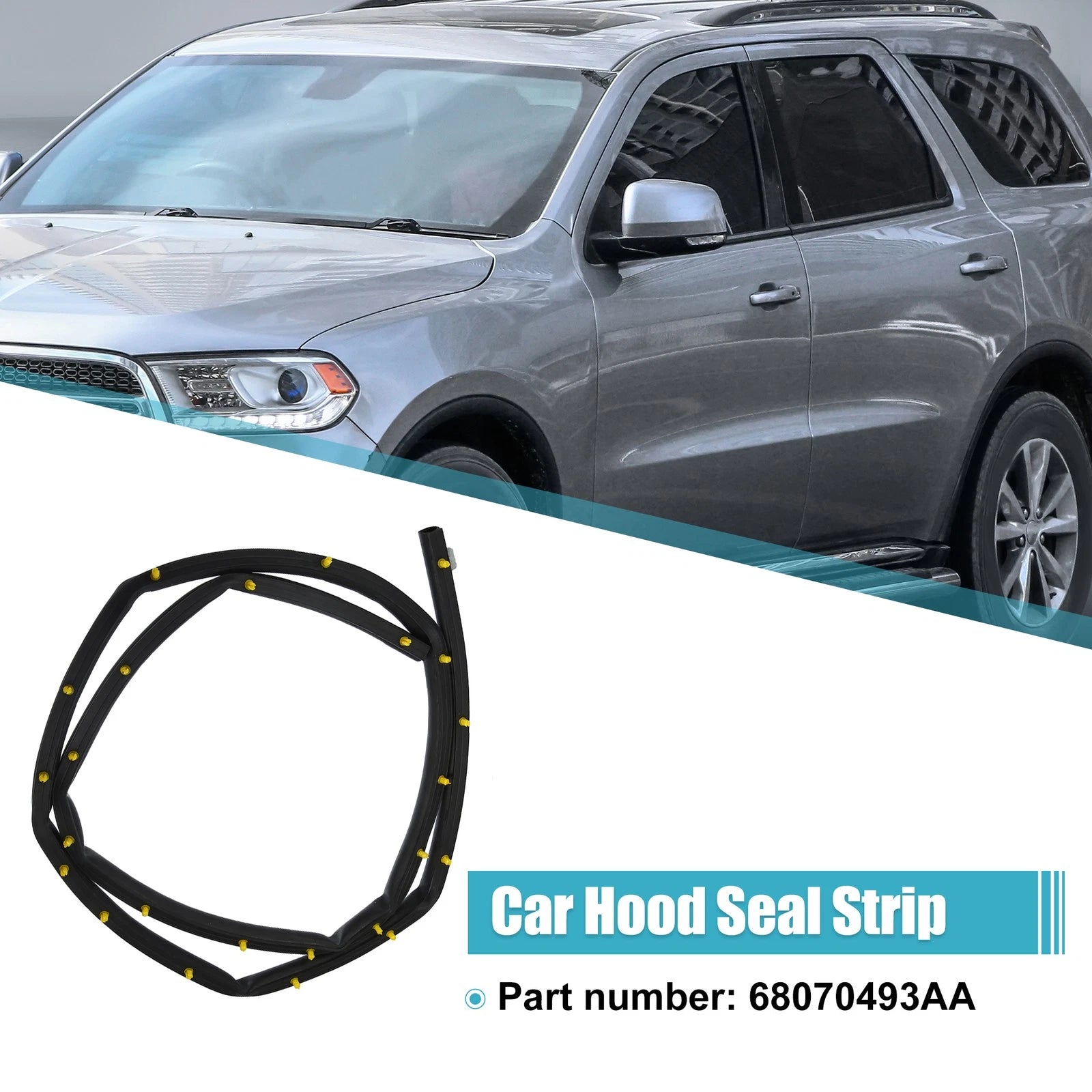 Hood Seal Strip for Jeep Grand Cherokee, Dodge Durango (2011–2020) 68070493AA
