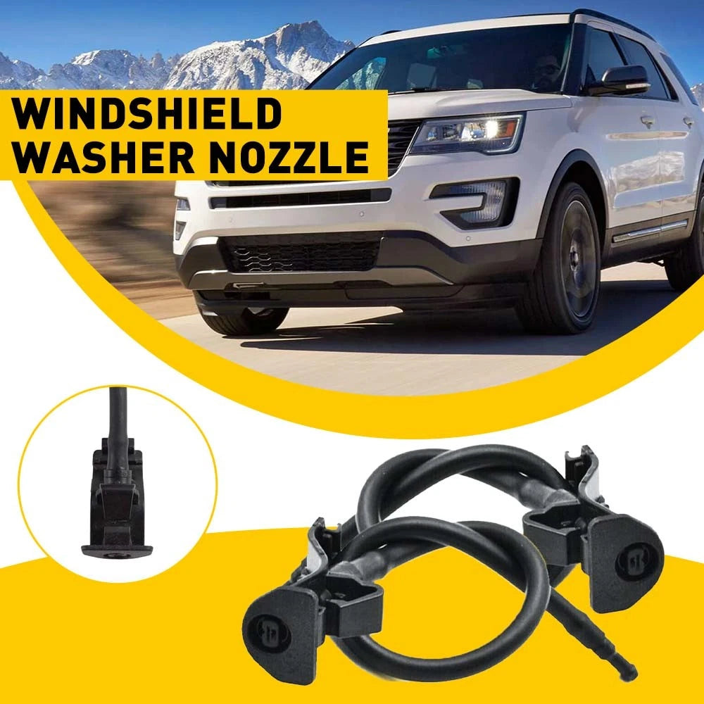 2X Windshield Wiper Washer Nozzle Sprayer Jets for Ford Explorer (2011–2018)