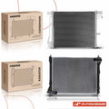 2X Radiator & A/C Condenser with Bracket for Nissan Juke (2011–2017)