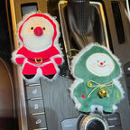 Decorations Keyring Plush Christmas Keychain for Gift