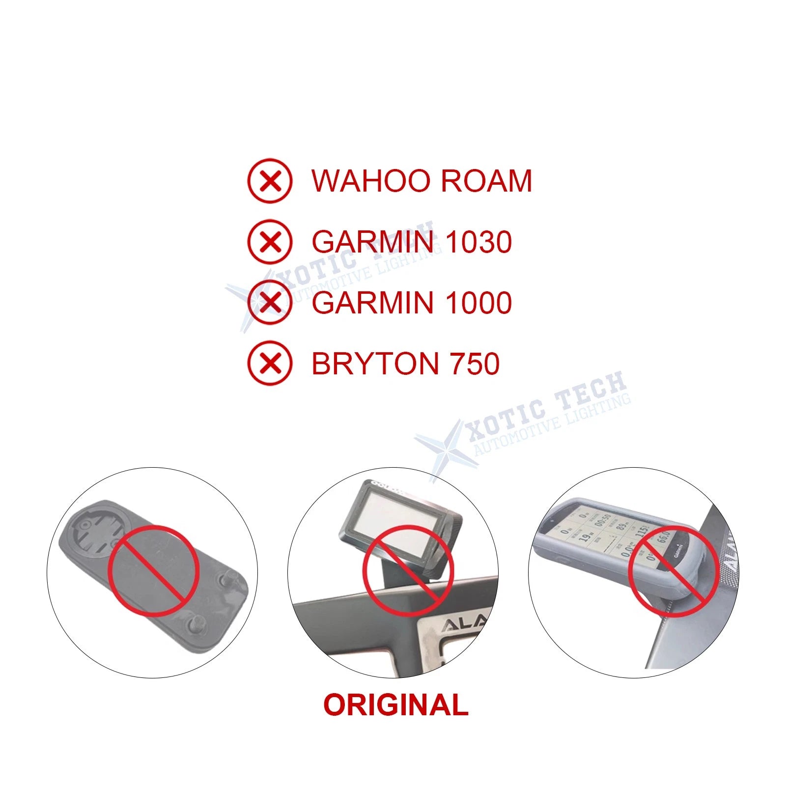 Lightweight Bike Handlebar Out Front Computer Mount for Wahoo Roam (2020-2025)