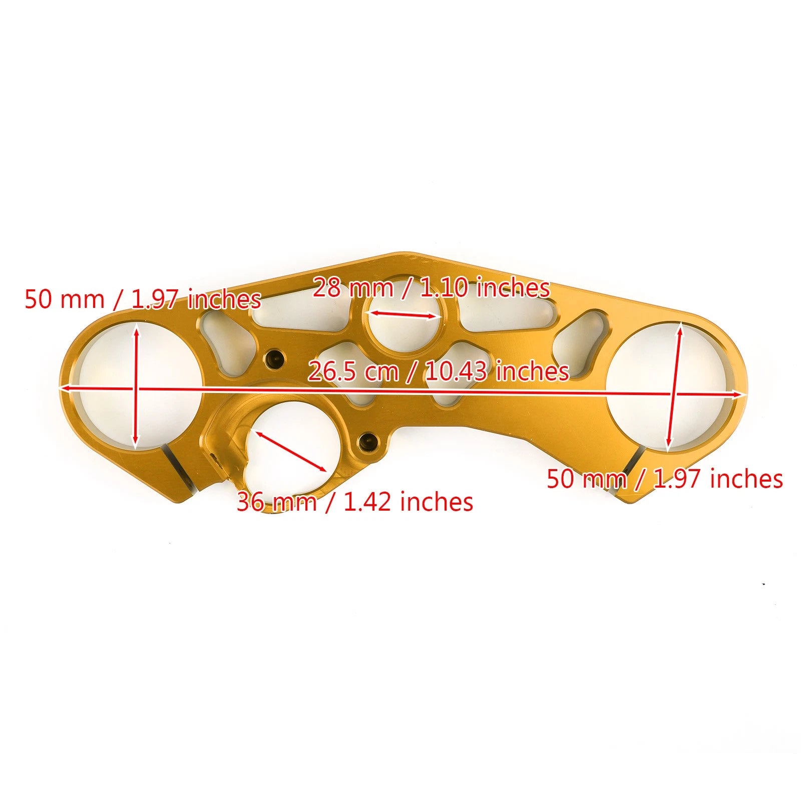 Lowering Triple Tree Front Upper Top Clamp for Suzuki GSXR 600 750 1000