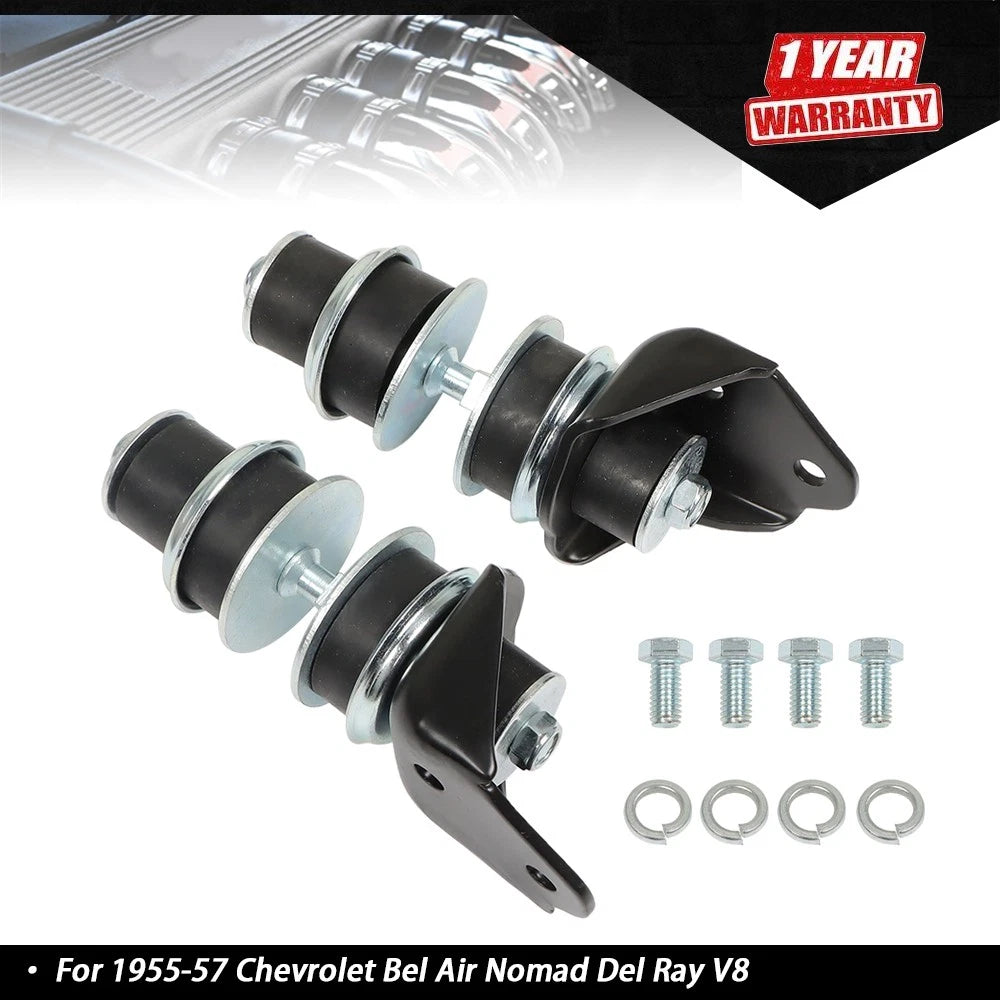 Front Engine Mount Kit with Brackets for Chevrolet Bel Air 1955–1957