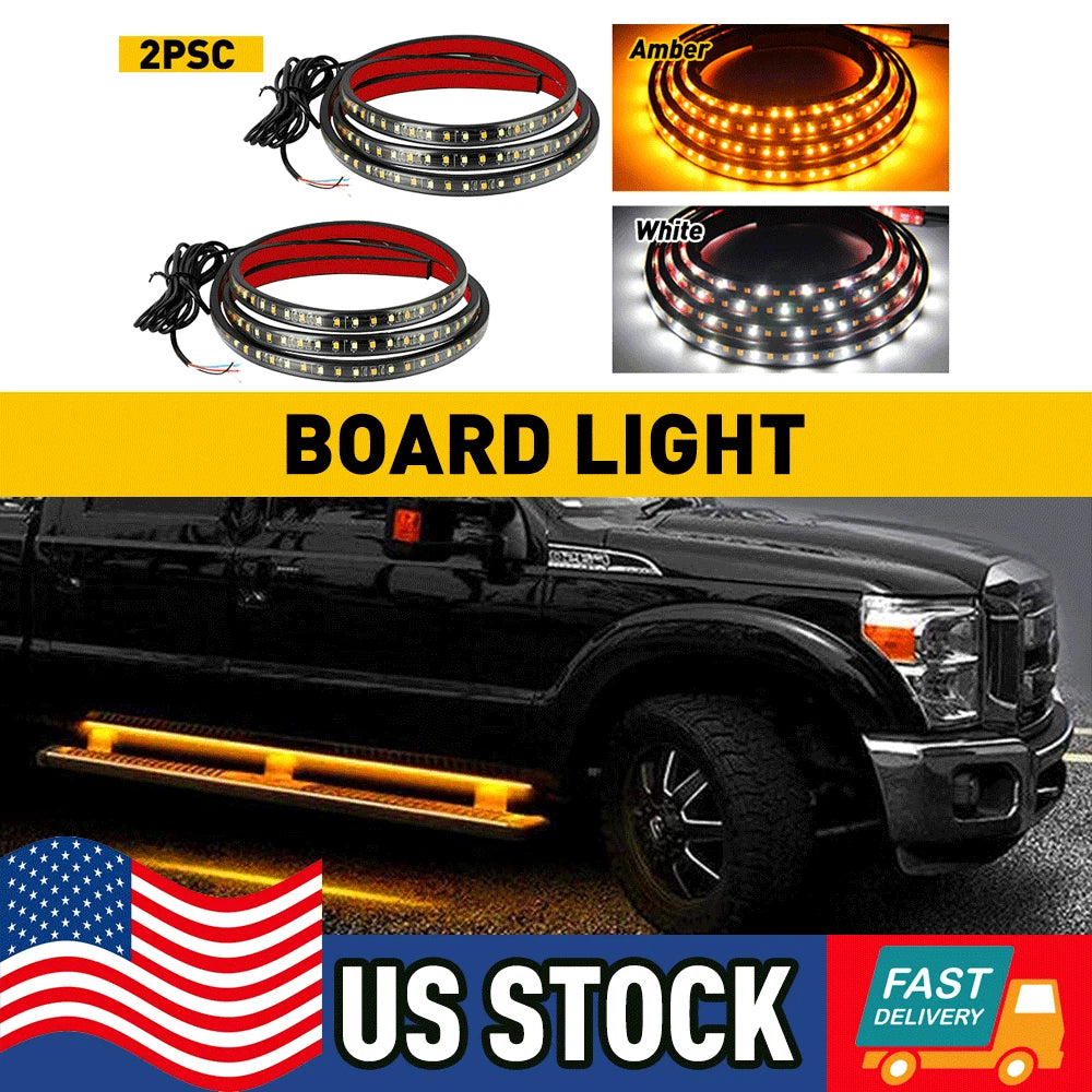 2X LED Running Board Light Strip for Make Model (YYYY–YYYY)