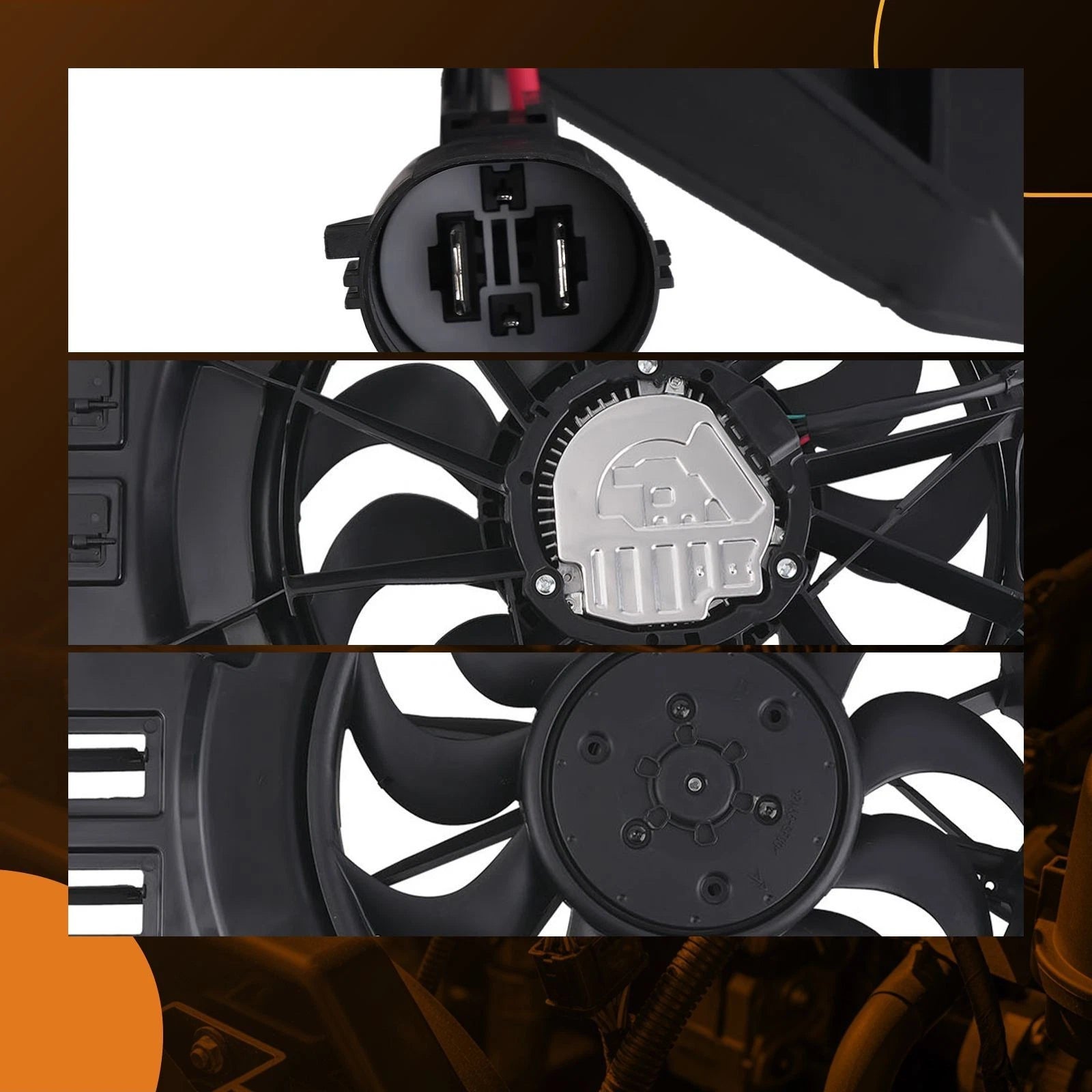 Radiator Coolant Fan Assembly for Chevrolet Malibu (2016–2020)
