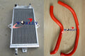 3-Core Aluminum Radiator & White Hose for Suzuki LT250R (85-92)